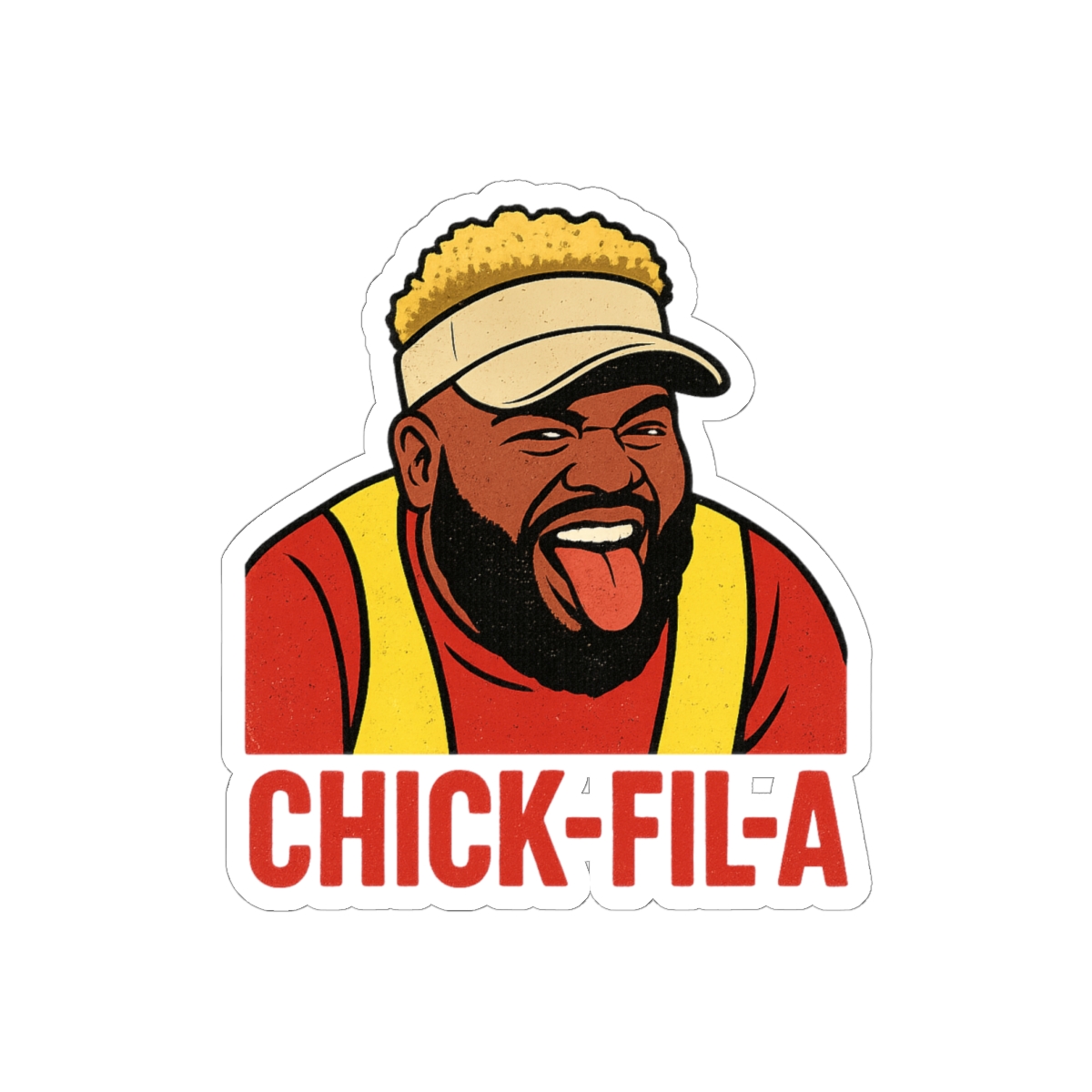 Druski Chick-fil-A Mashup Sticker | Funny Vinyl Decal