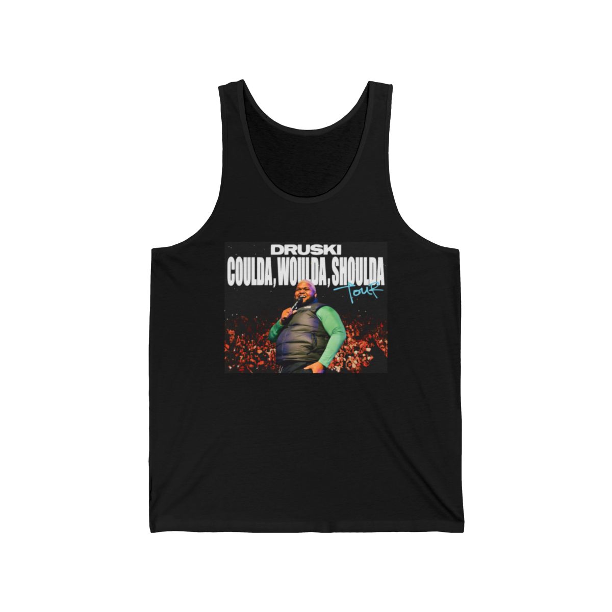 Druski Coulda Woulda Shoulda tank | Comedian Portrait, Comedy Tour Tee | Druski