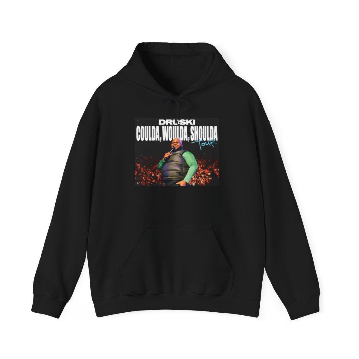 Druski Coulda Woulda Shoulda Hoodie | Comedy Pod Clip Art, Black Pullover | Druski